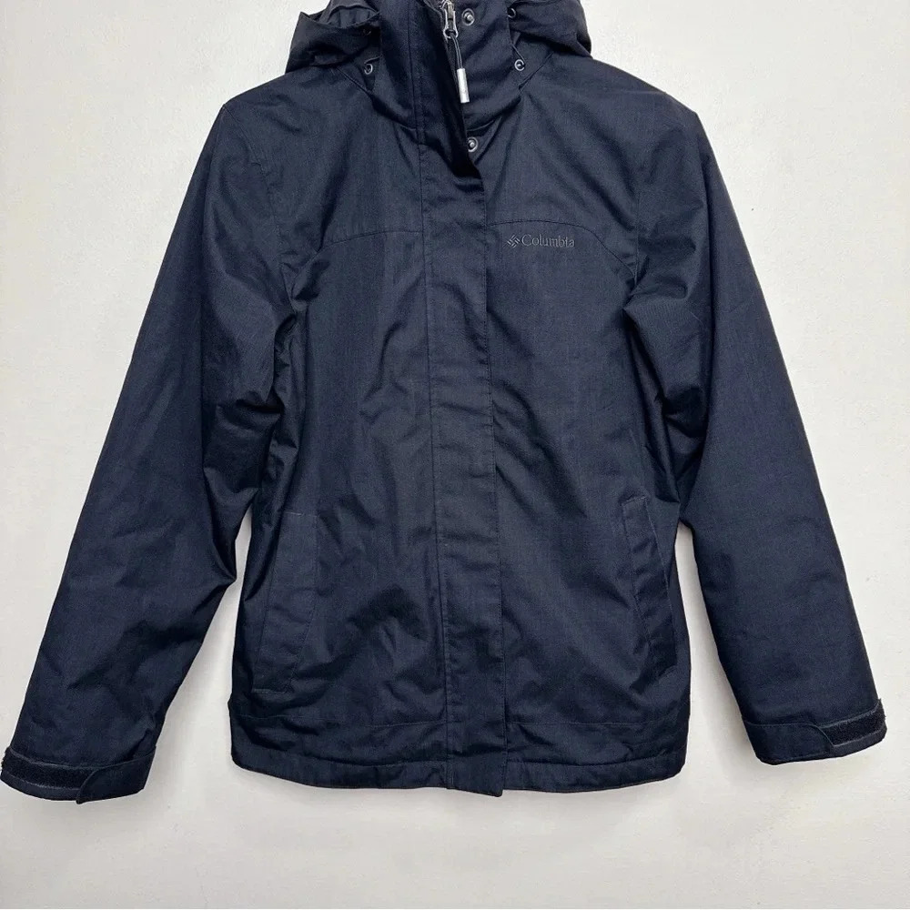 Columbia Womens Xsmall 3-In-1 Hooded Soft Shell Jacket In Black - Picture 5 of 16